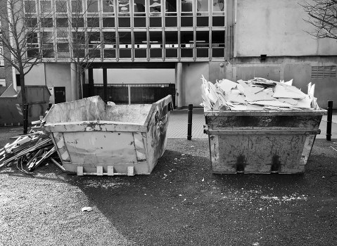A professional property clearance team working in a London residential home