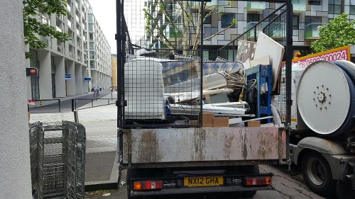 Commercial junk clearance carried out at a London business premises