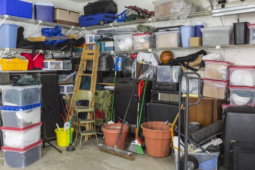 Flat clearance and large item removal in a London building