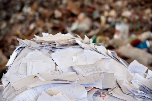 Commercial waste clearance from an office or shop premises in London
