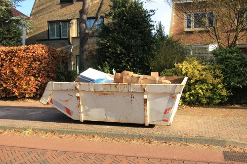 Customer arranging a rubbish removal booking and confirming details