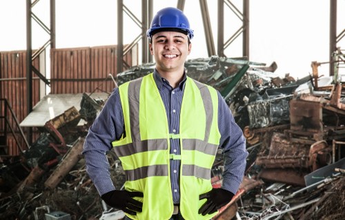 Clearing furniture and household items from a London estate property